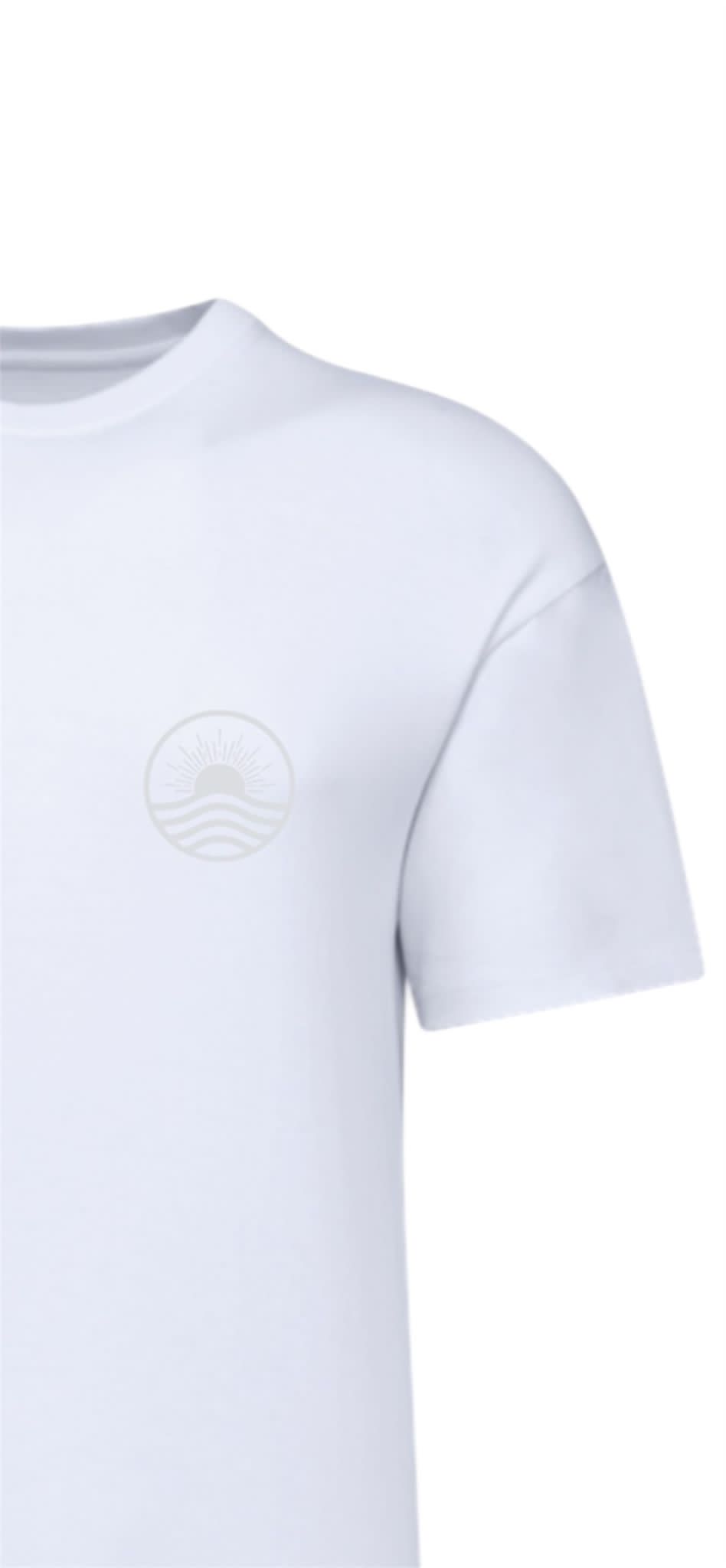 T-shirt Soleil et Plage Blanc