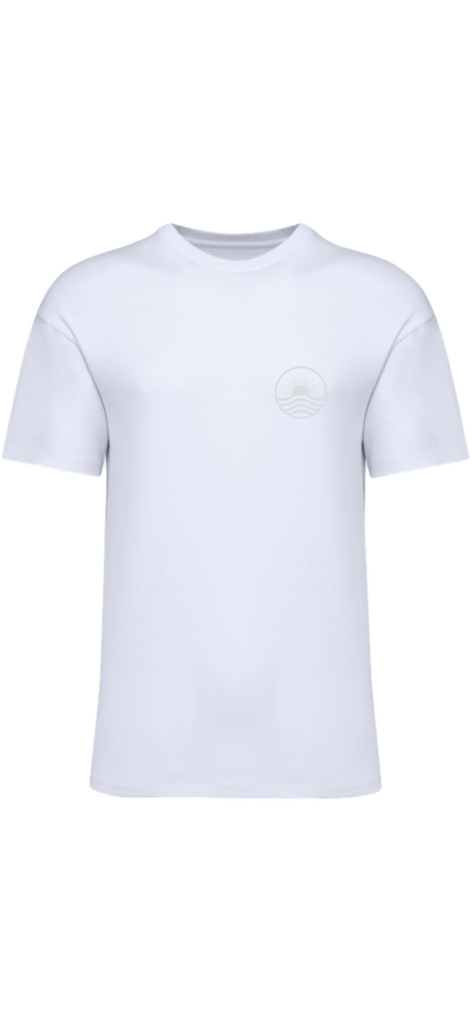 T-shirt Soleil et Plage Blanc